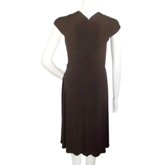 TADASHI COLLECTION Dress, S, Brown, Gathered, Cap Sleeve, Career, Date night - Picture 6 of 12